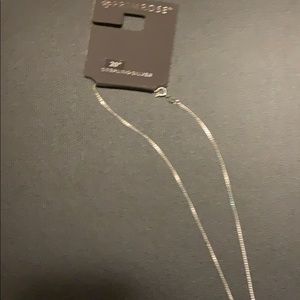 20” sterling silver necklace
